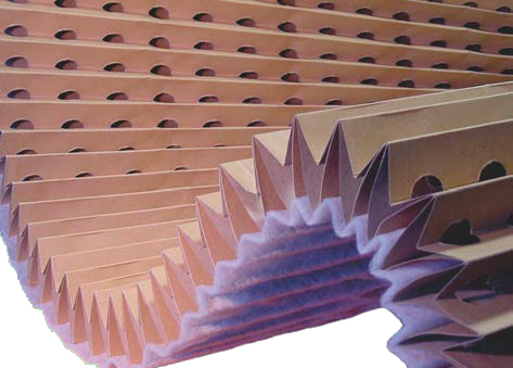 Filtro cartón con manta marrón 1 x 8 mts.